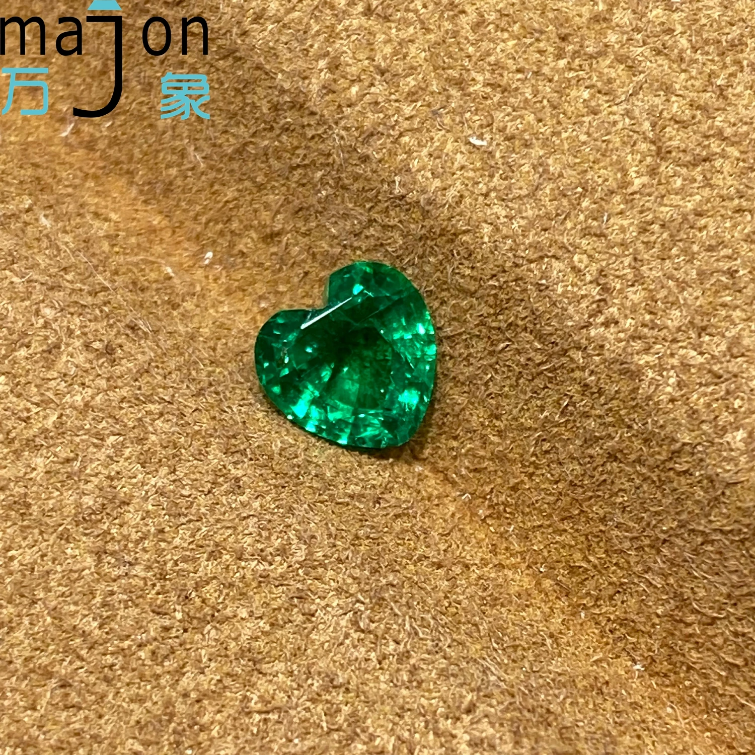 0.7CT Lab Grown Colombia Emerald Heart Shape Gemstone For Diy Jewelry Earrings Making Material Selectable AGL Certificate