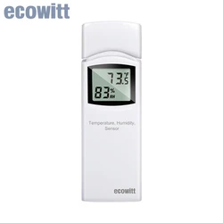 WN32 ecowitt (WH32) เซ็นเซอร์ความชื้นอุณหภูมิกลางแจ้งเซ็นเซอร์ Thermo-hygro แบบช่องเดียวสำหรับการเปลี่ยนข้อมูลของ WS90 WS80ของ WS69