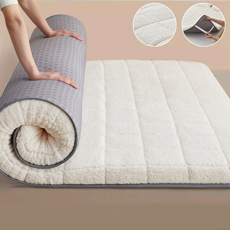 Lamb wool winter household thick warm mattress soft mattress autumn and winter bed mattress dormitory student mattress