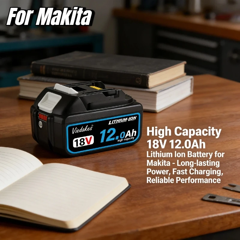

Newly upgraded for Makita 18V battery,18V 12.0Ah power tool battery, for Makita drill DGA404 DTW700 HR140Z DJV182 DDF487 DTD173