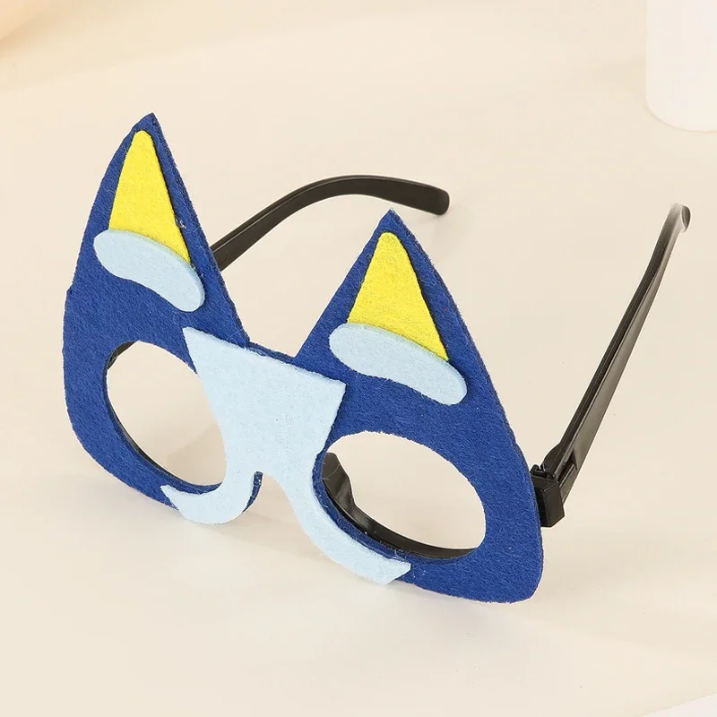 Bluey and Bingo Glasses Family Eyewear Cartoon Blue Orange Party Masks Children Glasses Toy Birthday Gifts Cosplay Supplies