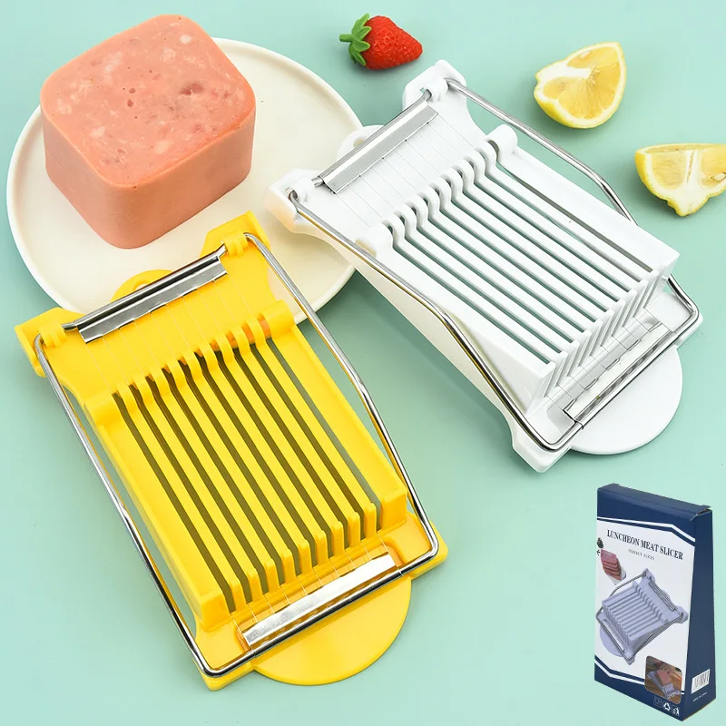

Multi Function Slicer Luncheon Meat Slicers Boiled Egg Fruit Cheese Butter Banana Cutter Stainless Steel Wires, Kitchen Gadgets