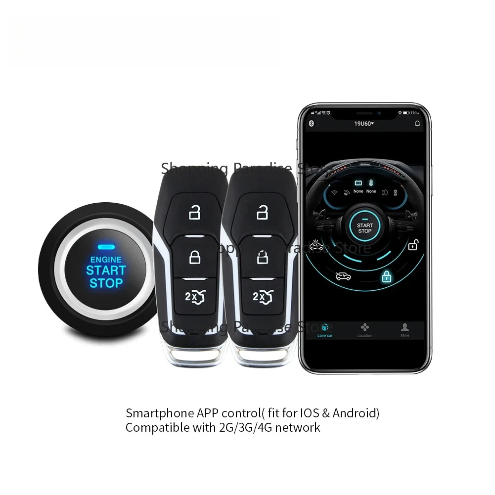App Control I-OS And-roid 4G 3G 2G Keyless Entry System Engine Start Stop Remote Engine Start GPS Tracker