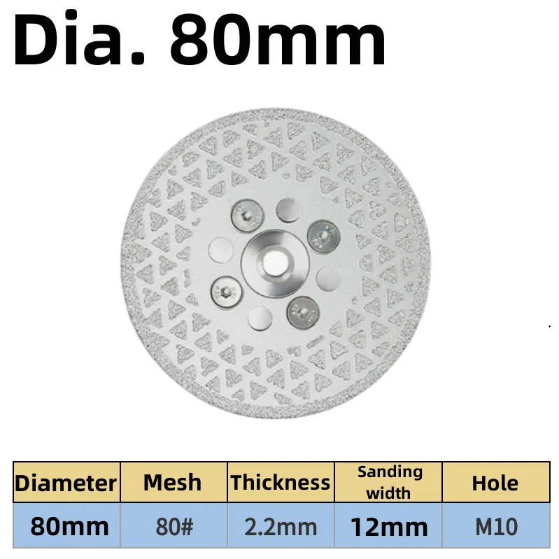 M14 M10 Diamant-Schleifscheibe, Sägeblatt, Trennscheibe für Spitzer, Porzellan, Fliesen, Marmor, Granit, Durchmesser 80, 100 mm, Winkel, 1 Stück – Detail 8