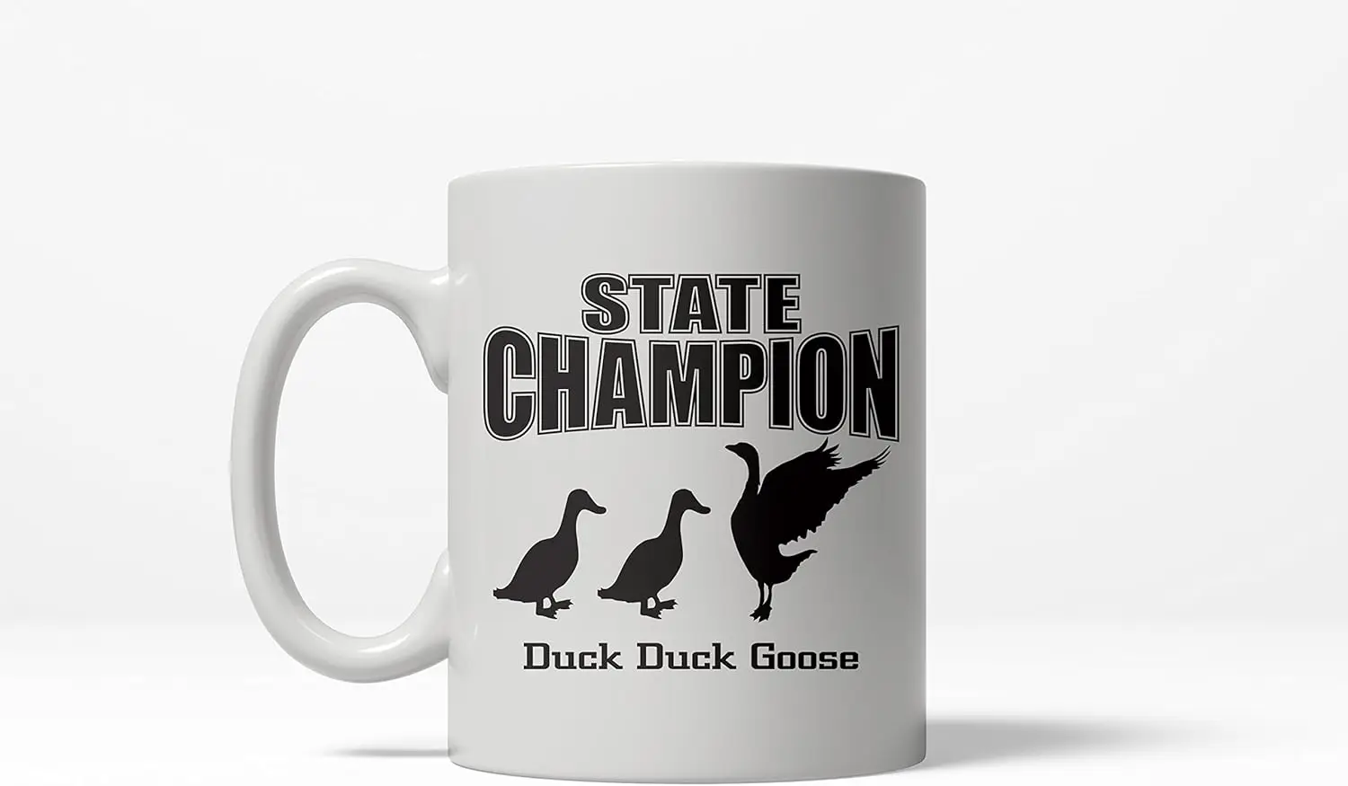 Crazy Dog T-Shirts Duck Duck Goose State Funny Game Coffee Ceramic Drinking Mug - 11oz