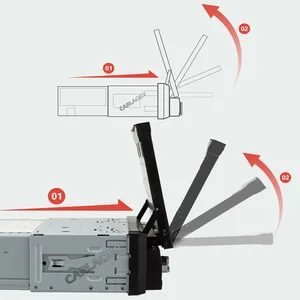 1din car Rádio do carro CarPlay Multimedia Player,android Auto Navegação GPS, Tela Retrátil IPS, 1 Din Android, Áudio Universal, Vídeo, Sem DVD for vw toyota kia jeep gplf for tesla 8 core 4 core 10 principais vendas multimidia retratil - №9