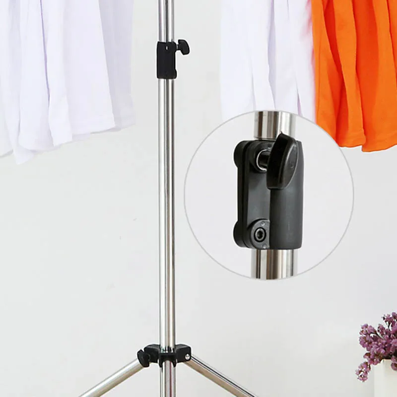 Foldable Clothes Drying Rack Stainless Steel Adjustable Garment Clothing Hanger for Indoor Outdoor 1 Set Easy To Install