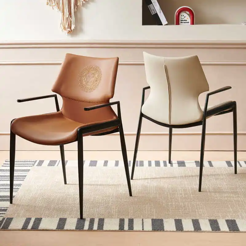 Accent Kitchen Dining Chairs Office Luxury Vanity Balcony Dining Chairs Relax Comfortable.Home Furniture Meubles