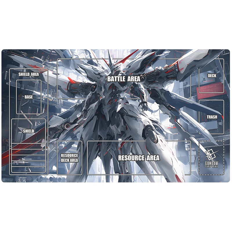 2025 جديد Gundam GCG سولو بلاي حصيرة 600x350 مللي متر لتقوم بها بنفسك أنيمي لعبة ببطاقات ورقية حصيرة عدم الانزلاق لاعب واحد الجدول حصيرة هدية للأطفال جامعي