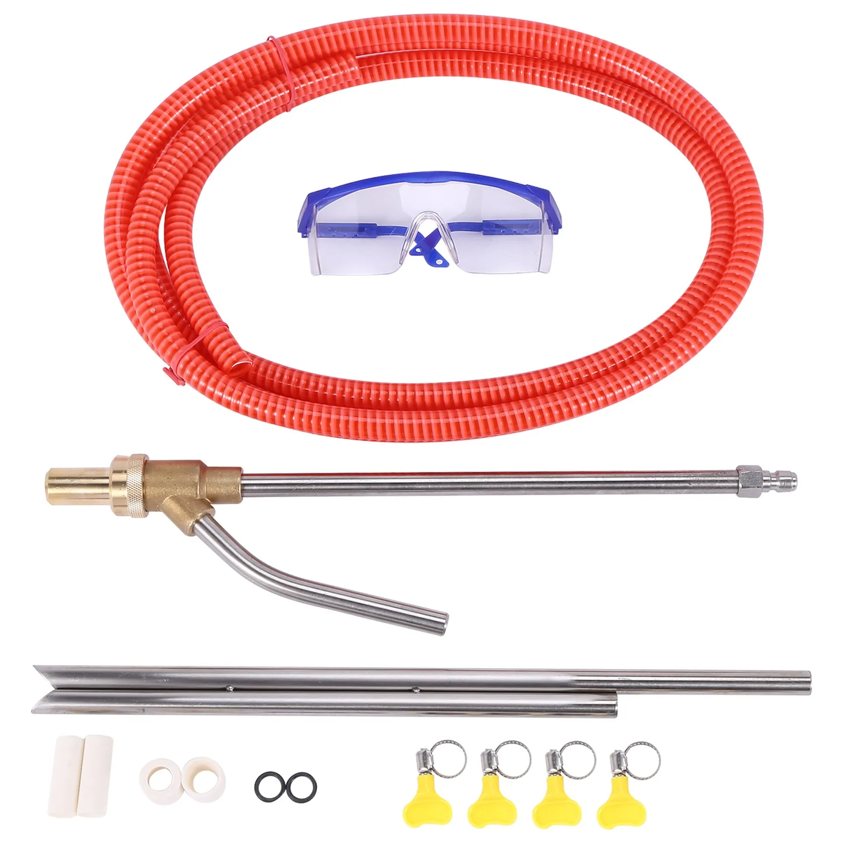 Pressure Washer Sandblasting Kit Wet Sandblaster Attachment 5000 PSI 1/4 Inch Quick Disconnect 1Set