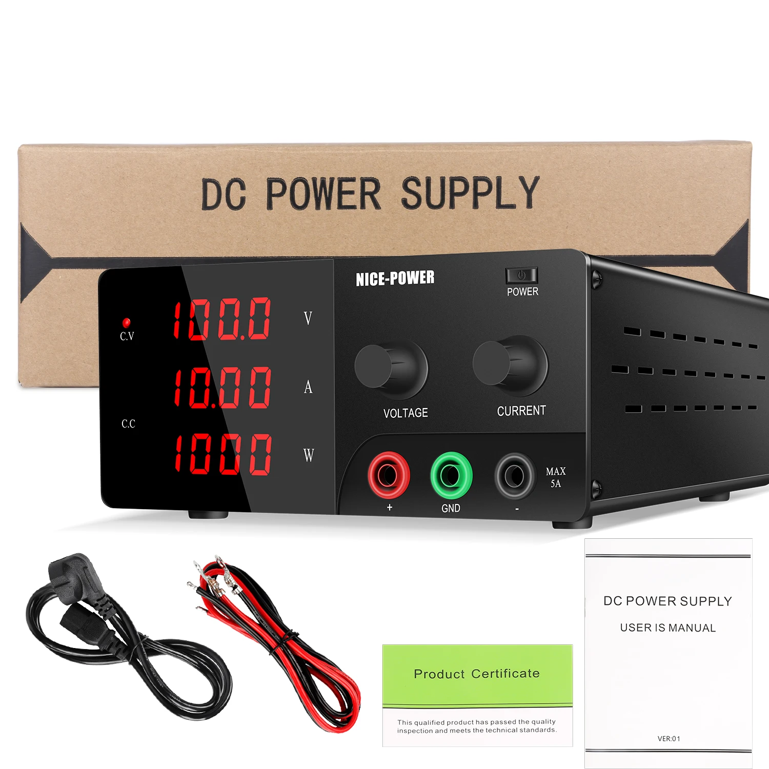 NICE-POWER High Power Bench Power Supply Adjustable 120V 10A 100V 150V 200V 3A 5A 15V 20A 40A 60A 30V 20A 30A 60V20A 300W-1200W