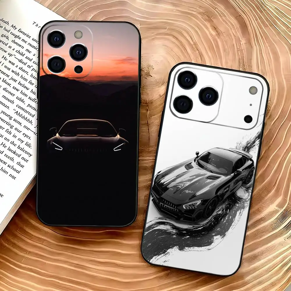 

Domineering M-Merced-es Phone Case For iPhone 17,16,15,14,13,12,11 Plus,Pro Max,XS,Soft Black Cover