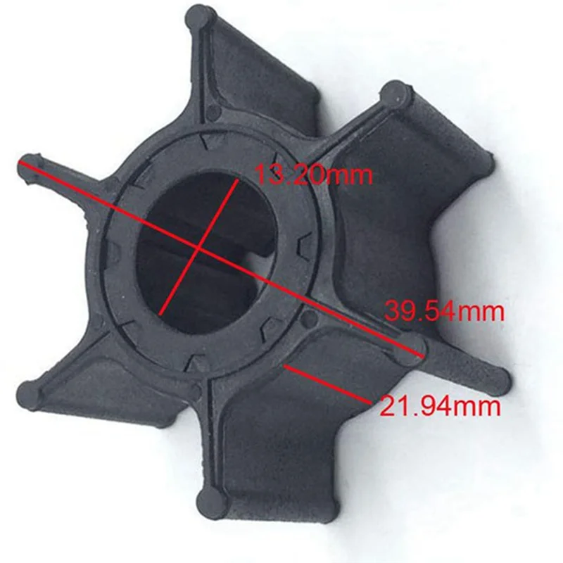 2 Pcs Fuel Connector Water Pump Impeller Part for YAMAHA (9.9/15HP) 682-44352-01 682-44352-01-00 Fishing Boats Motors