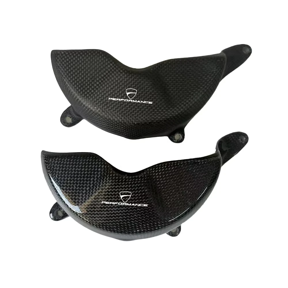 

For DUCATI Panigale V4 V4S 2025 Carbon Fiber Left Alternator Cover Engine Case Protection Cap Motorcycle Fairing