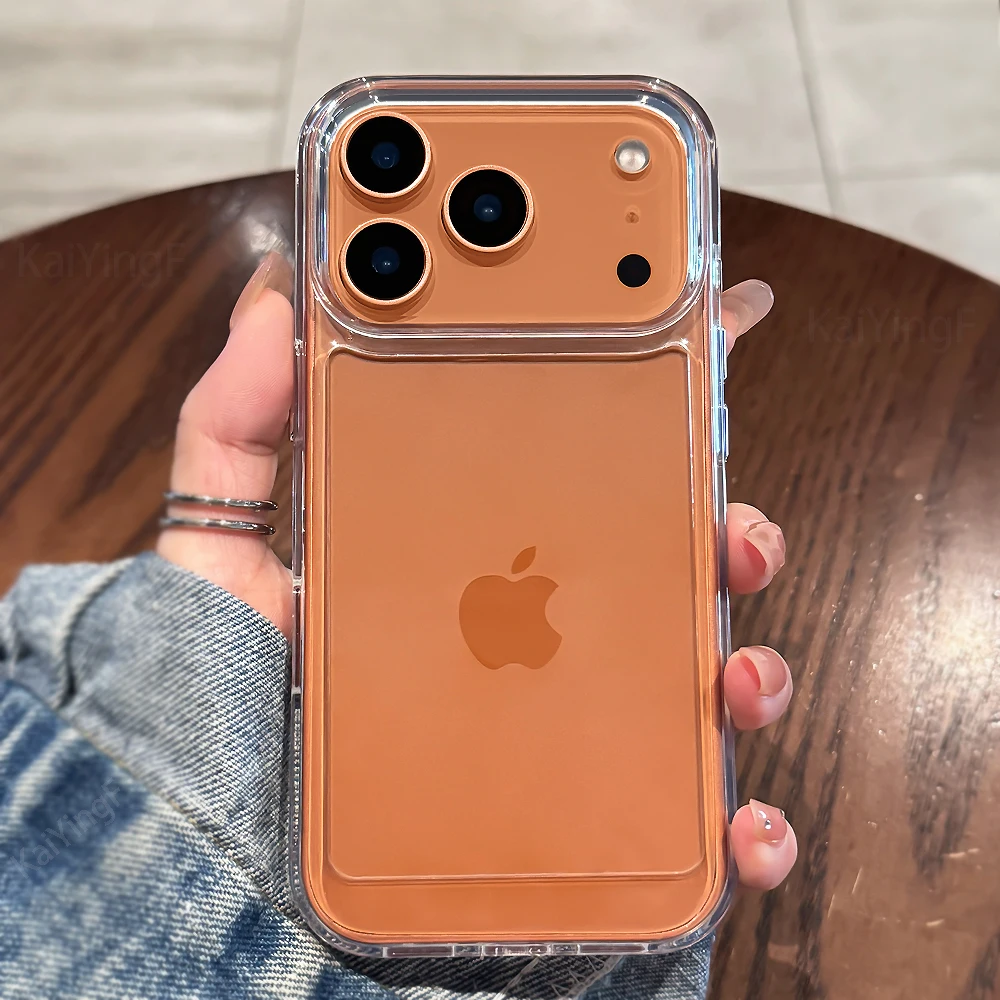 Luxuriöse Transparente Handyhülle für iPhone 18 17 16 15 14 13 12 11 Pro Max Air Plus Stoßfester Bumper Klare Acryl-Schutzhülle – Detail 2