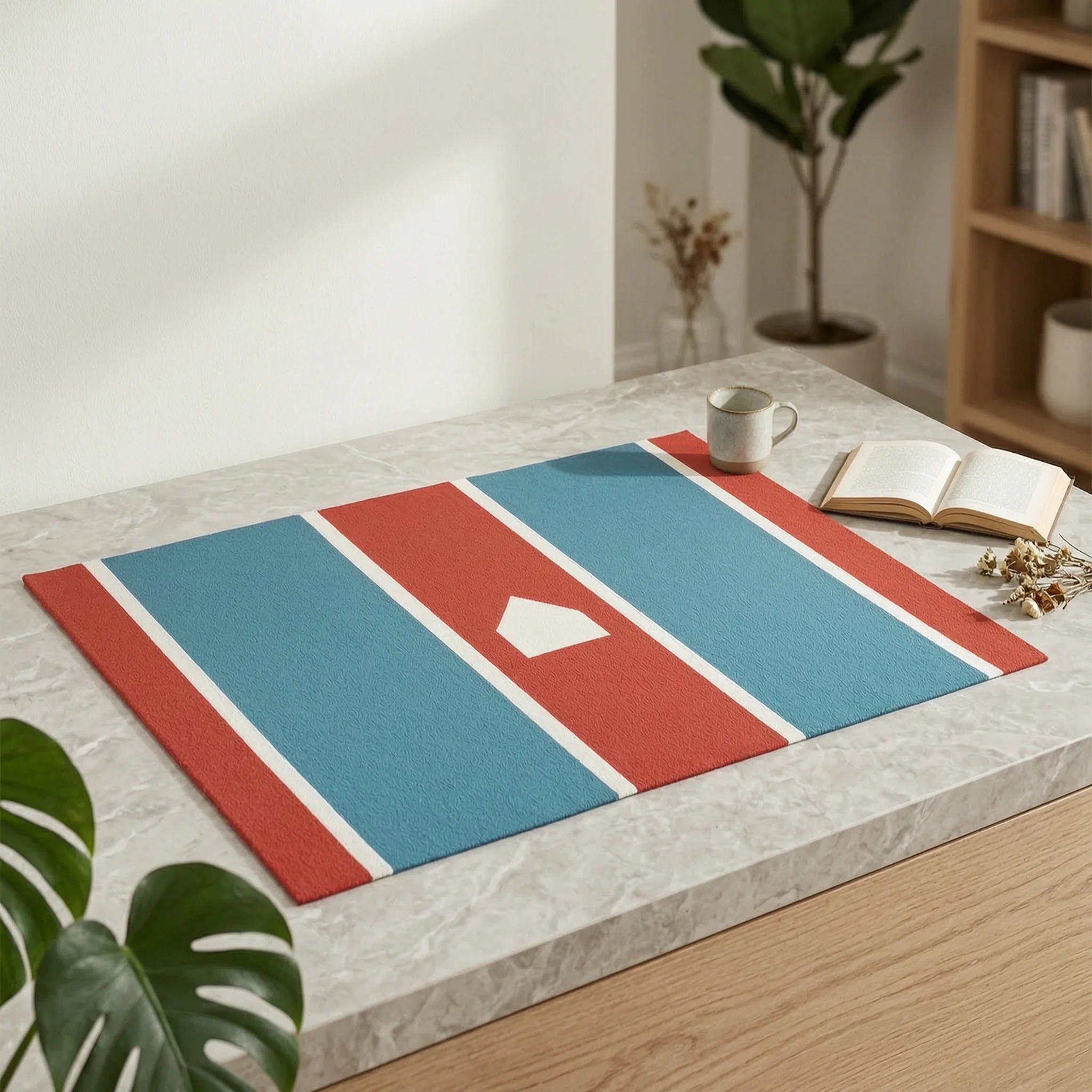 Batting Mat with Batter's Box Wear-Resistant Turf Mat with Batter-Box Markings Synthetic Slim Design for Coaches, Pregame Warmup
