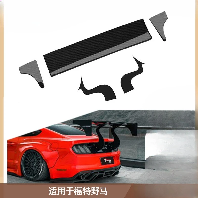 

For Use Between 2015 And 2022, Ford, Mustang, Carbon Fiber Tail, Fixed Wing, Rear Spoiler
