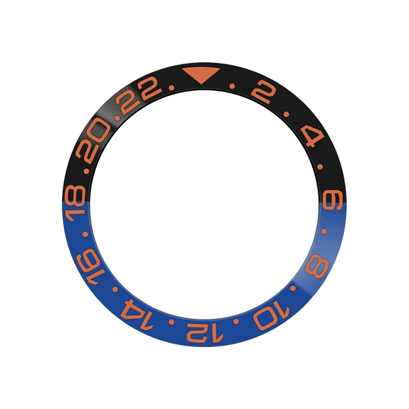 38mmx30.7mm  Curved Ceramic Bezel Insert Ring Fits SKX007 SKX009 SKX011 GMT SUB Watch Case NH35 NH36 Men's Watch Retrofit Parts