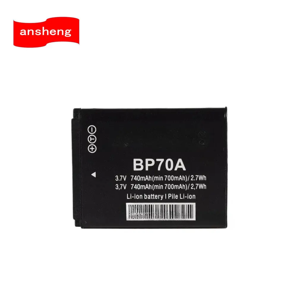 Аккумулятор 3.7V 740mAh BP-70A для телефонов Samsung ES65 ES75 ES96 ES99 ES70 ES73 ES80 ES95 TL110 TL125 TL205 TL105 PL80 PL20 PL21