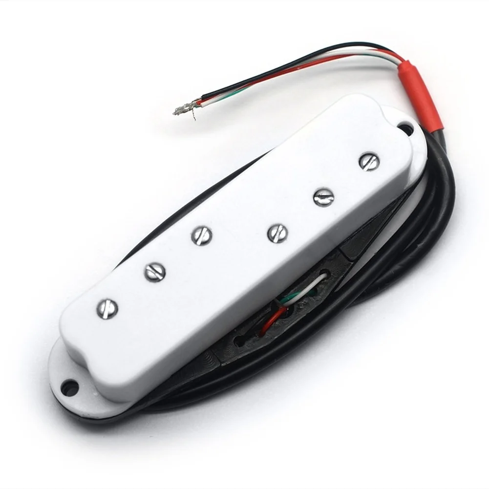 Mini Humbucker Pickup 3+3 Adjustable Pole Pieces 9k Ohm Resistance ST Single Coil Size For Electric Guitar