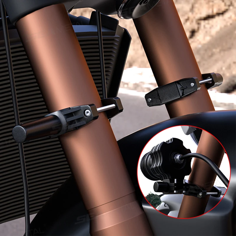 SEAMETAL Motorcycle Headlight Bracket Shock-absorbing Extension Bracket Electric Vehicles Damper Motor Bumper Shock Absorb Mount