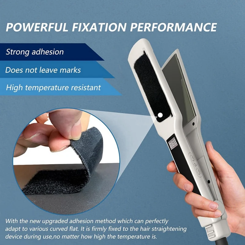 مشط حديد مسطح مشبك مرفق ، مشط قبضة للحديد المسطح ، مستقيم الشعر