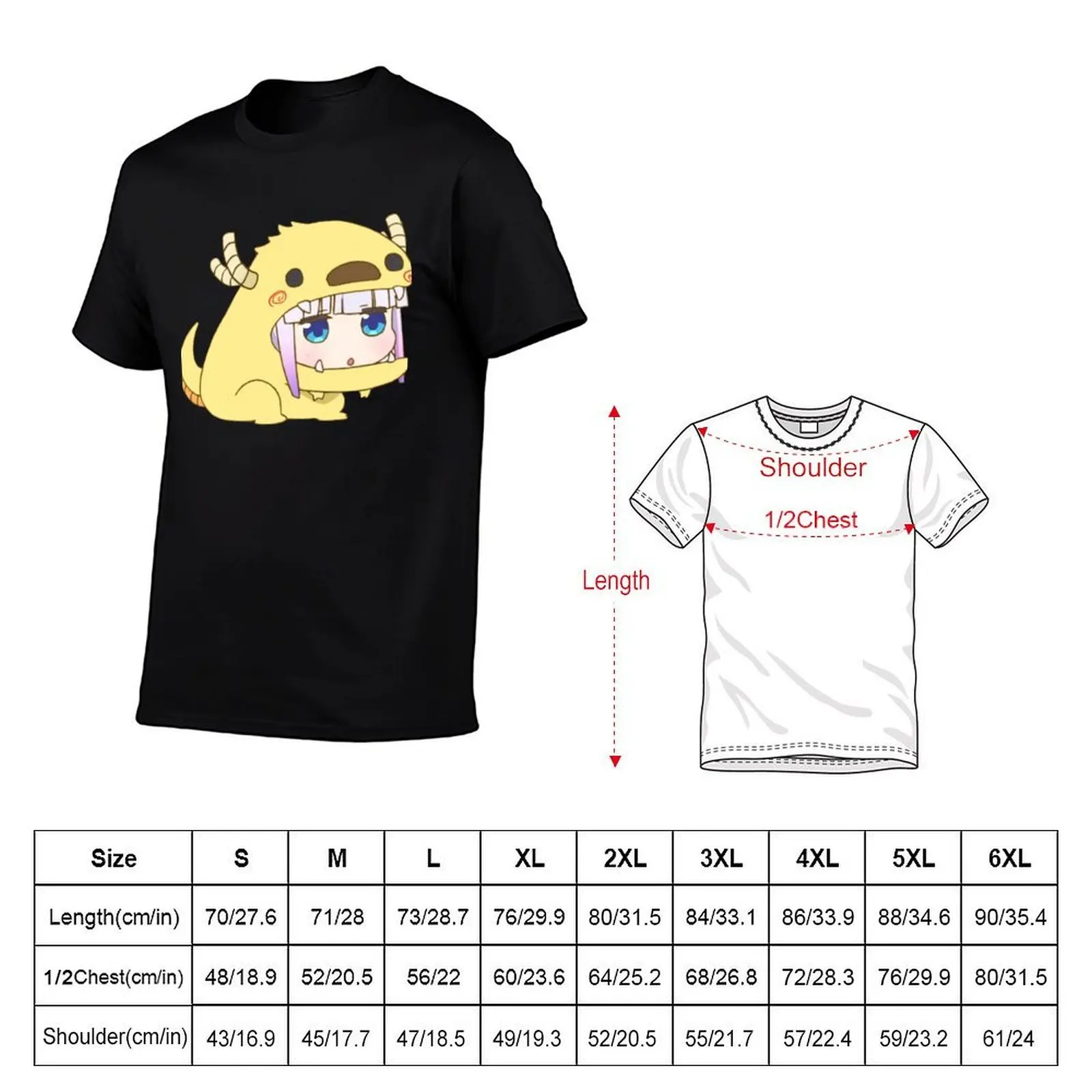 Kanna Kamui - Dragon Dragon T-Shirt cotton t shirt pack men t shirt cotton 100% T-Shirt