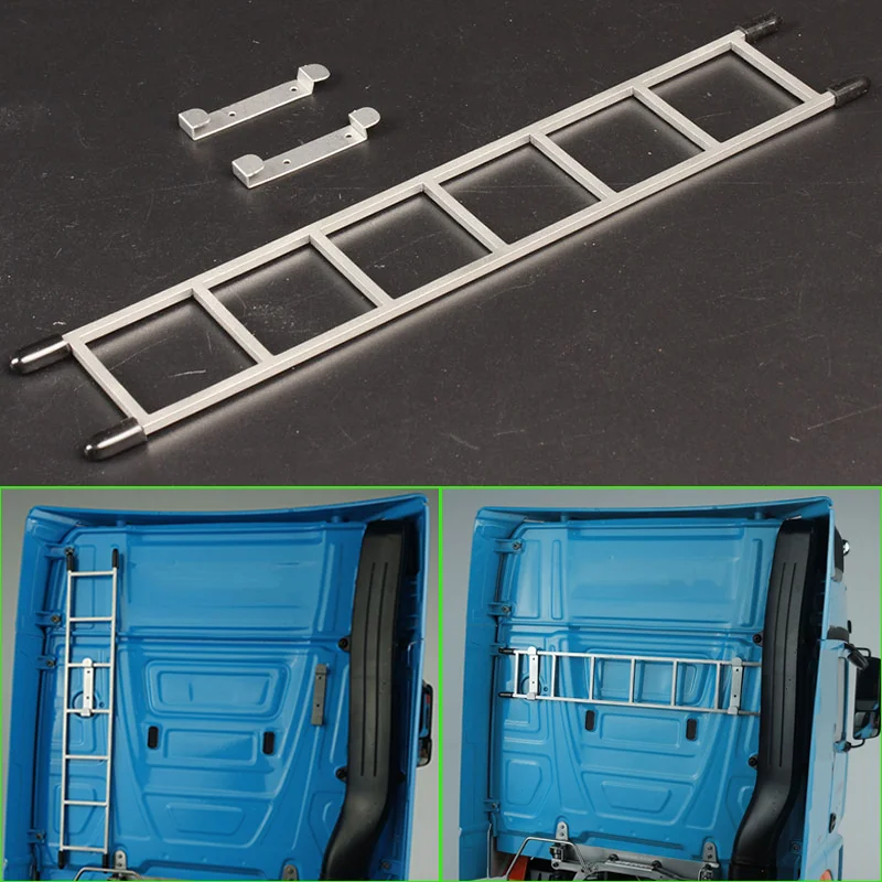 1:14th Scale 1pcs Plastic Simulation Work Stairs for Tamiya RC Truck SCANIA 770S R620 VOLVO BENZ Arocs MAN TGX Car Accessories