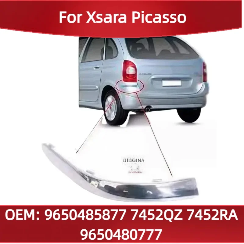 9650485877 7452QZ For Xsara Picasso chrome trim Front bumper silver decorative strip Silver bright strip 7452RA 9650480777