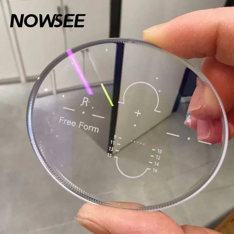 1.61 Progressive Multifocal Anti Blue Light UV Protection Lenses Scratch Resistant With Wide Vision Near Prescription Eyewear