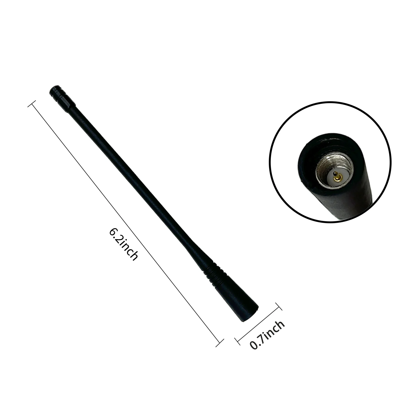 

6.2'' ATU-6A 400-470MHz UHF Whip Antenna Replacement For VX150 VX454 VX824 VX261 VX231 VX351 VX354 Two Way Radio