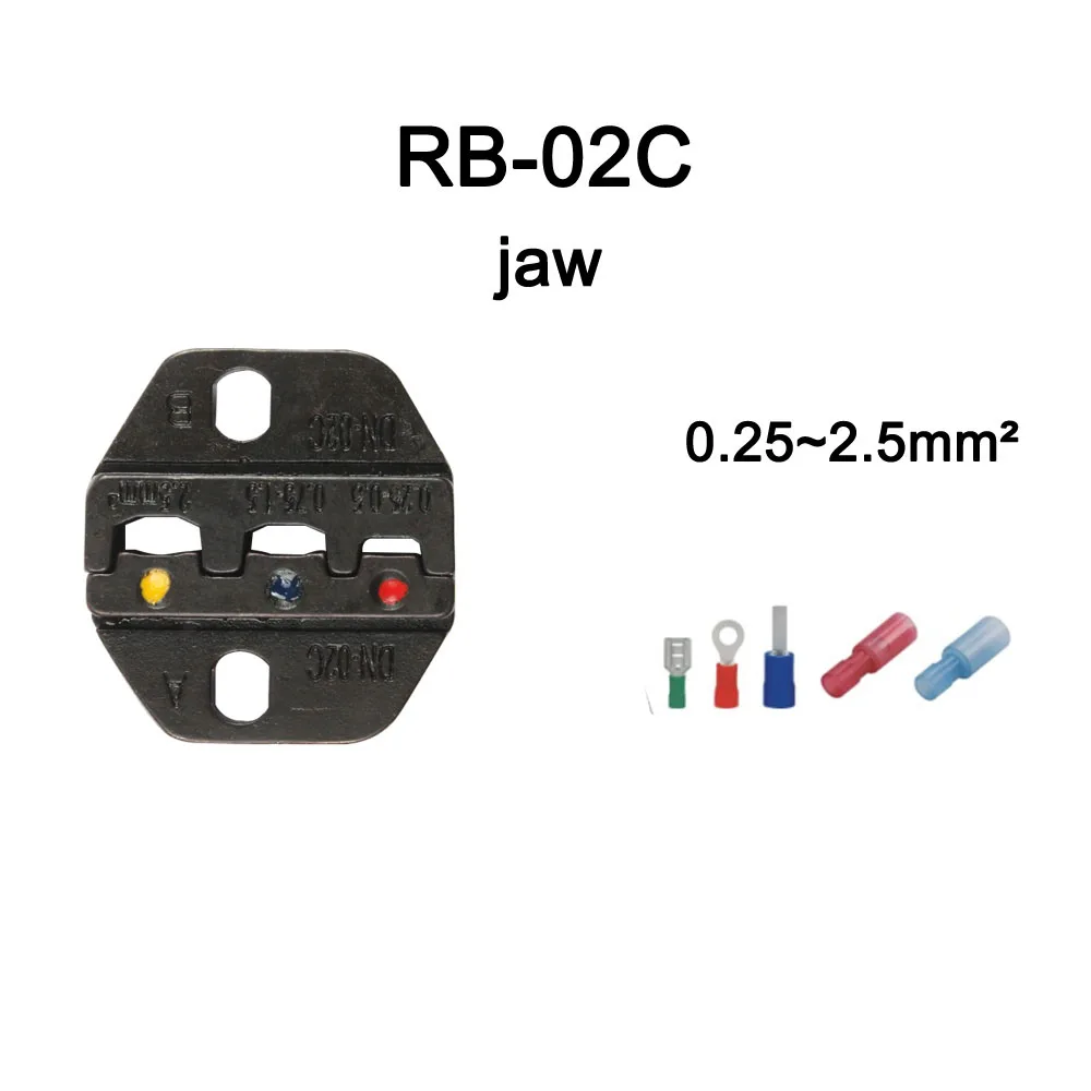 LUBAN – MINI outil de sertissage de STYLE européen, ensembles de pinces à sertir pour série RB RB28B RB48B RB16WF RB06WF RB03H RB02 mâchoires