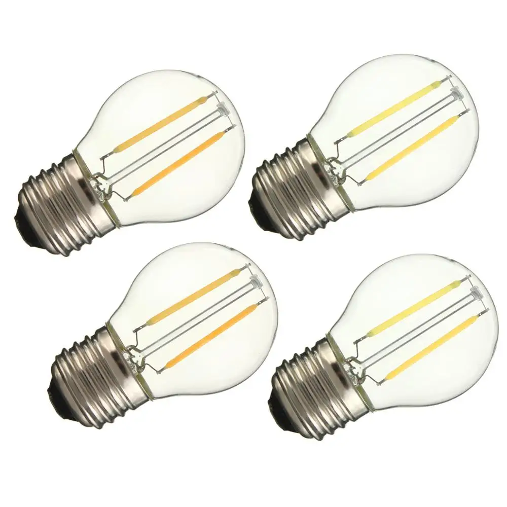 

E27 G45 Retro Edison Bulb Replace 20W 40W 60W Incandescent 2W 4W 6W 220V E27 Vintage LED Filament Light Bulbs White