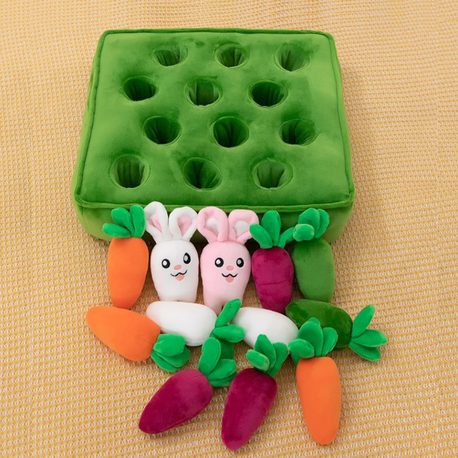 Interactive Dog Toys Vegetable Carrot Plush Toy For Dogs Cats Snuffle Mat Durable Chew Teething And Training Toy Pet Supplies