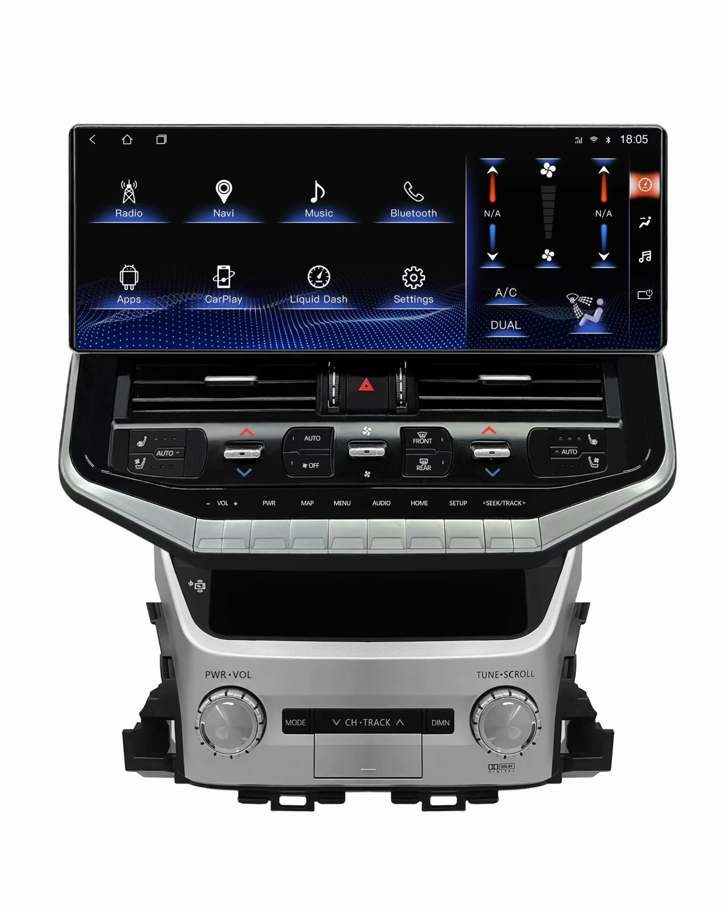 LC300 Android Navigation Design for Toyota Land Cruiser 2008-2021.LC200 Displayer 16.3inch.LC200 Upgrade to LC300