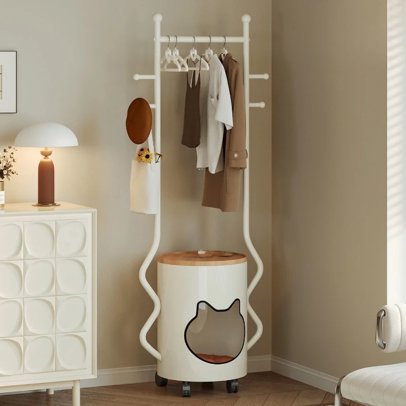 Open Coat Rack Household Cat Nest Roller Pet Hanger Dog Clothes Cat Clothes Storage Pet Clothes