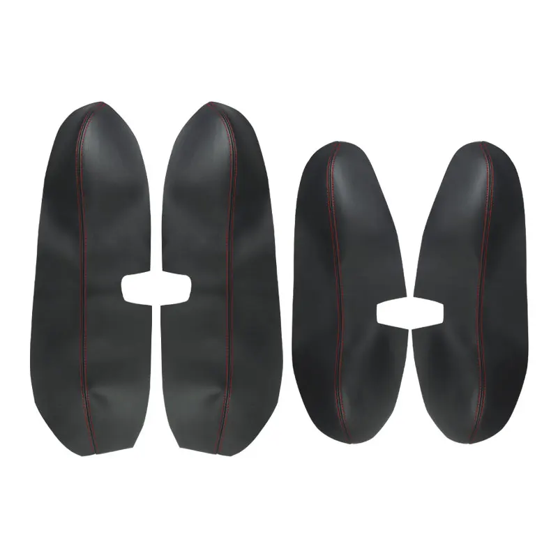 4pcs Microfiber Leather Car Accessories Interior Door Armrest Panel Cover Sticker Trim For Honda XRV Vezel H-RV