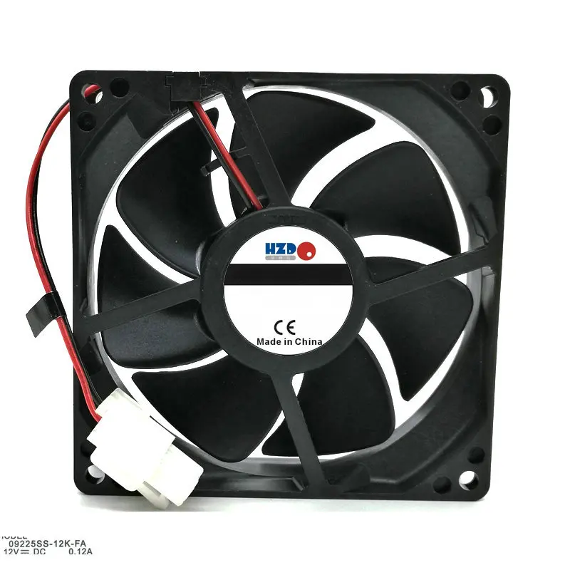 09225SS-12K-FA DC12V 0.12A 90x90x25MM 9cm 2Lines Cooling fan