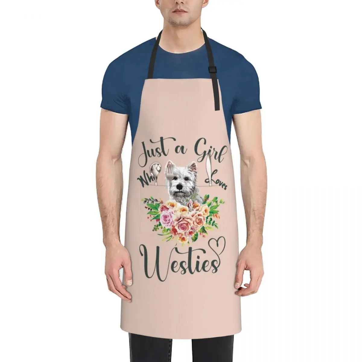 

Just a Girl Who Loves Westies (V1) - West Highland Terrier Quotes Apron kitchen clothes for men Kitchen New 2022 Year Apron