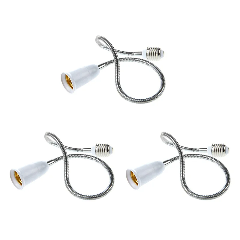 

ABAH-3X E27 к E27 Лампа Гибкий удлинитель-адаптер-переходник (белый, 60 см)