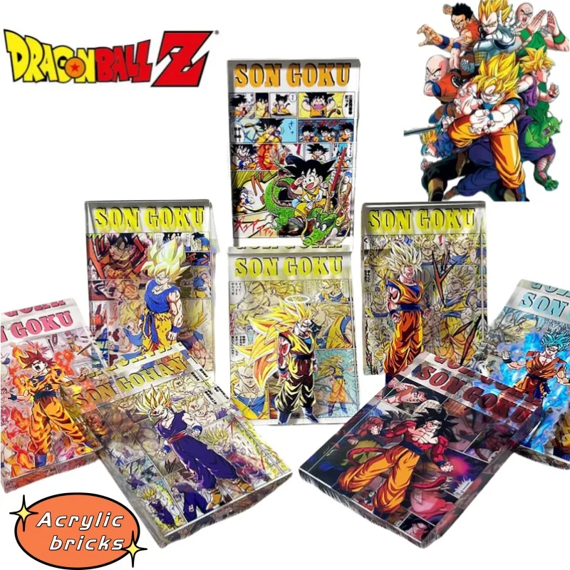 جديد لعبة دراغون بول جوكو كاكاروت سون جوهان شخصية نموذج لجسم الاكريليك كريستال بلاط منضدية حلية جمع هدية لعبة