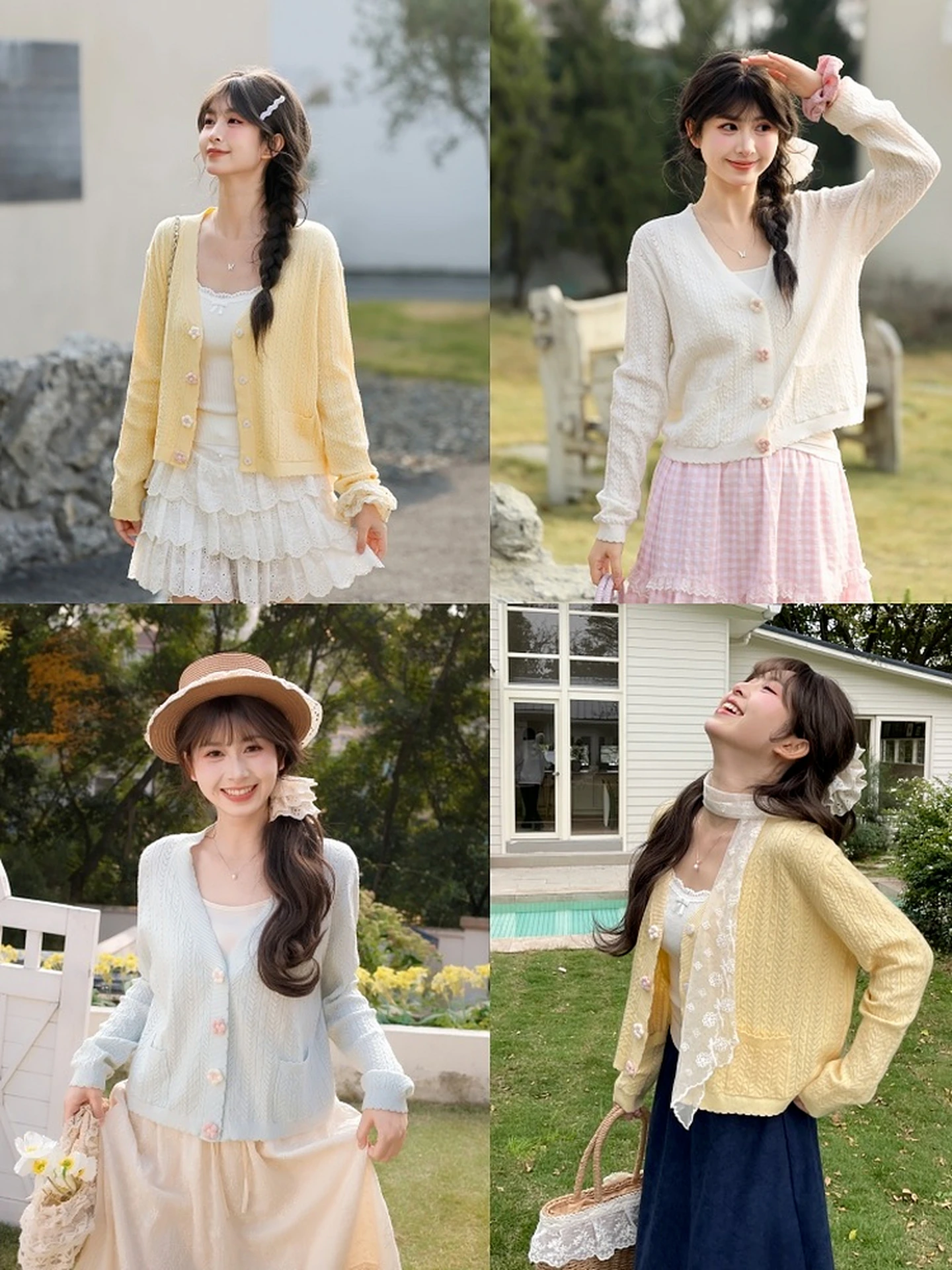 

Women's V-Ne Knitted Open Cardigan Loose Fit Slimming Outerwear Top Soft Cozy Long Sve Spring Faion 2026 New Arrival