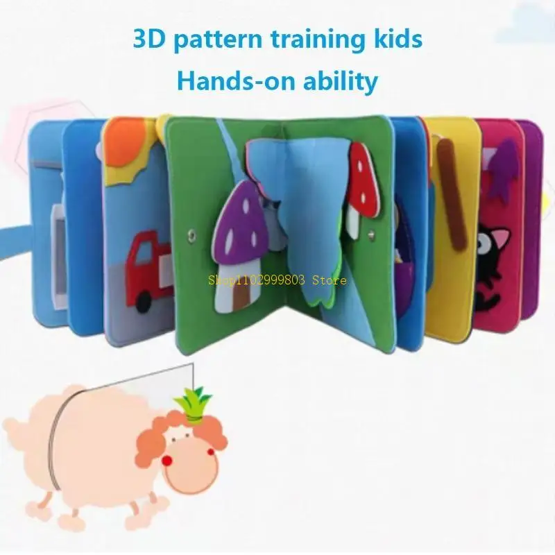 Sách Học Chống Rách Bé Sách Đồ Chơi Giáo Dục Cuốn Sách Mềm Dành Cho Các Trung Tâm Hoạt Động Sơ Sinh Nhận Biết Màu Sắc Đồ Chơi