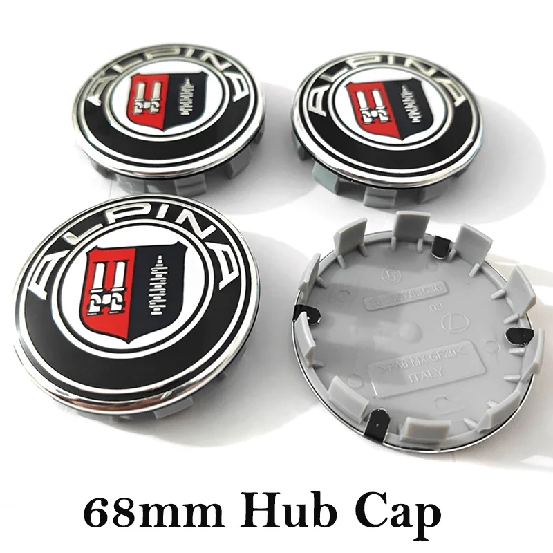 1pcs 82mm 78mm 74mm 68mm 66mm 45mm Front Hood Bonnet Rear Trunk Emblem Badge Logo For ALPINA Car Styling Auto Accessories