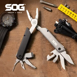 SOG 13 In 1 BATON Q3 Mini Multifunctional Pen Folding Pliers Knife Portable EDC Multitool Outdoor Camping Survival Hand Tools