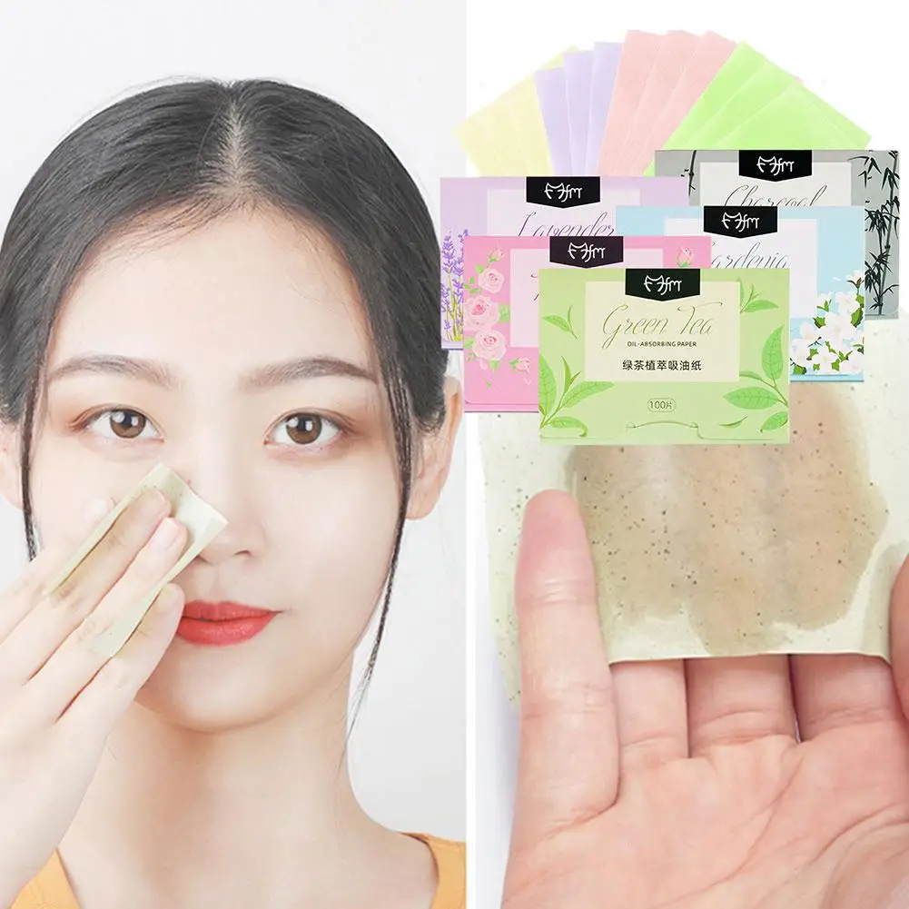 Facial Oil Blotting Sheets Paper Cleansing Face Oil Makeup Paper Tools Blotting Beauty Paper Absorbent Control N1J1