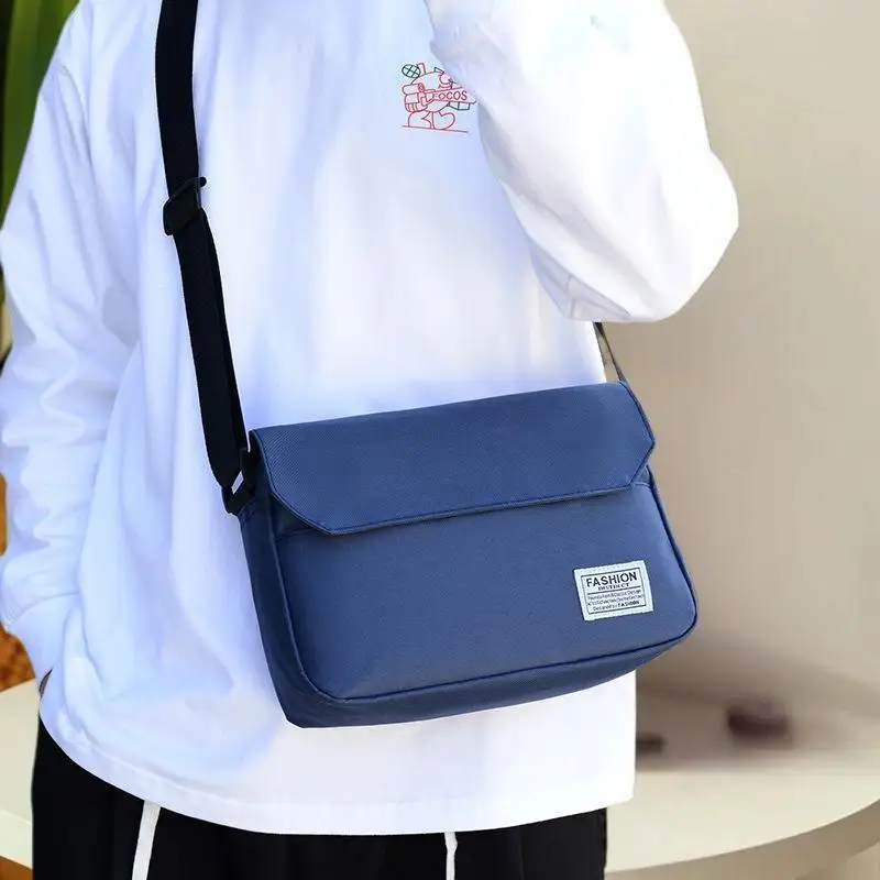 男性用カジュアルスモールオックスフォードショルダーバッグ、レジャークロスボディサッチェル2025