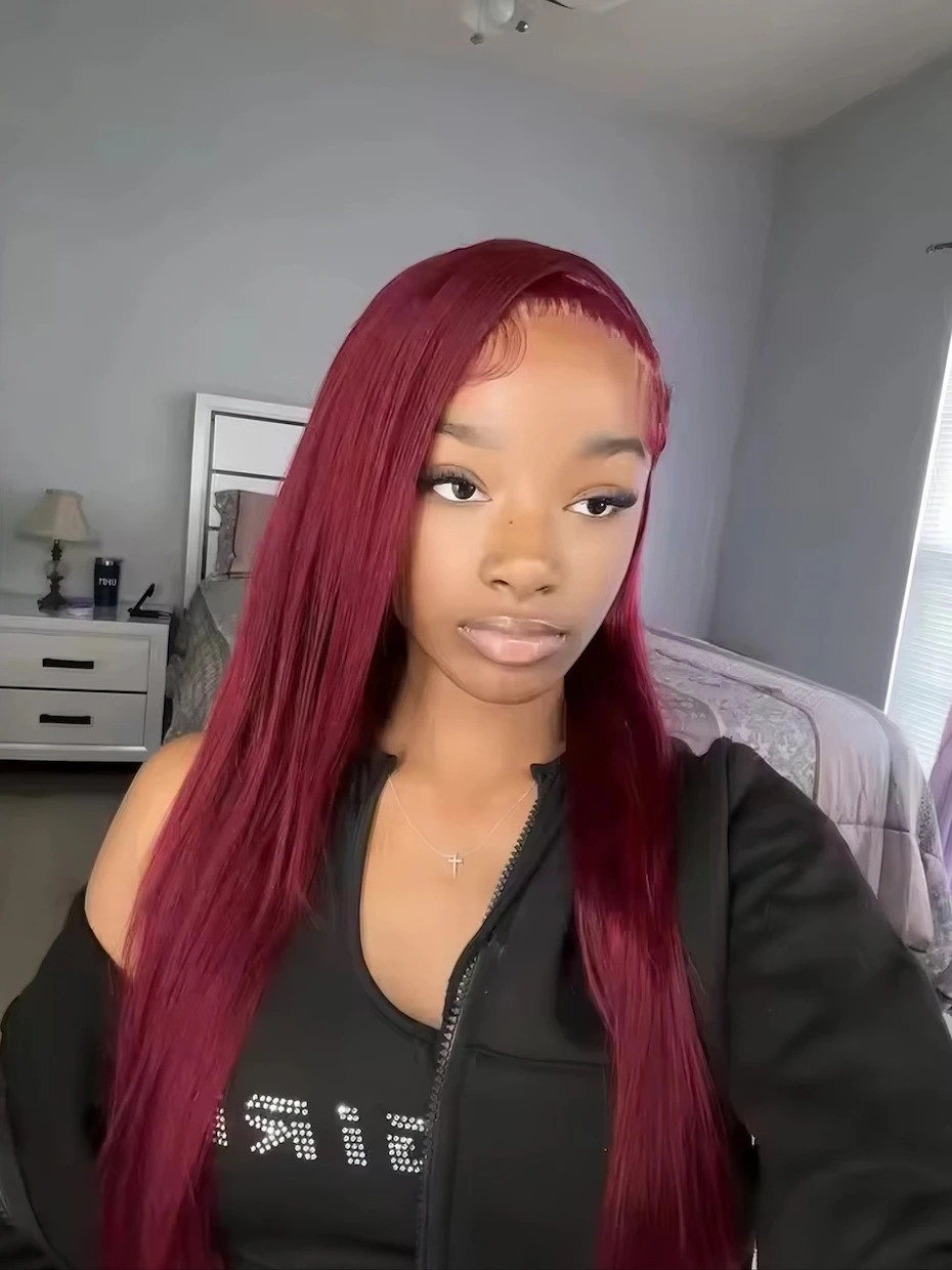 Bone Straight Wig 5x5 2x6 360 Glueless Drawstring 99J Dark Burgundy 13x6 Lace Front Bob Wig 13x4 Raw Vietnamese 100% Human Hair