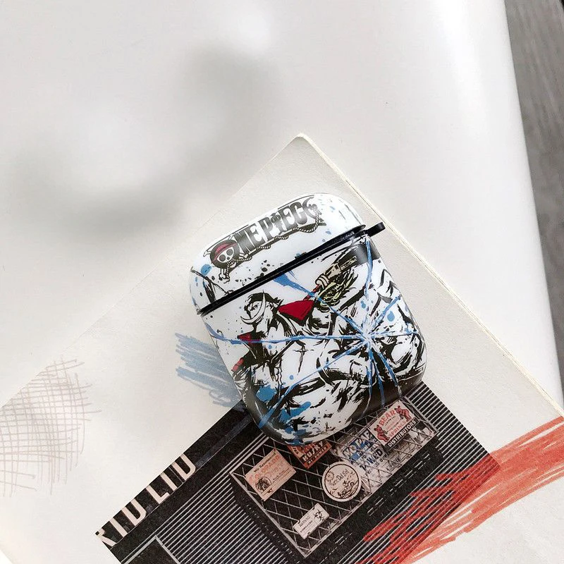 One Piece Ink Painting Anime Kopfhörerhülle für AirPods 1 2 3 4 Pro3 Cartoon-Charakter Stoßfeste Schutzhülle Geschenk für Fans – Detail 9