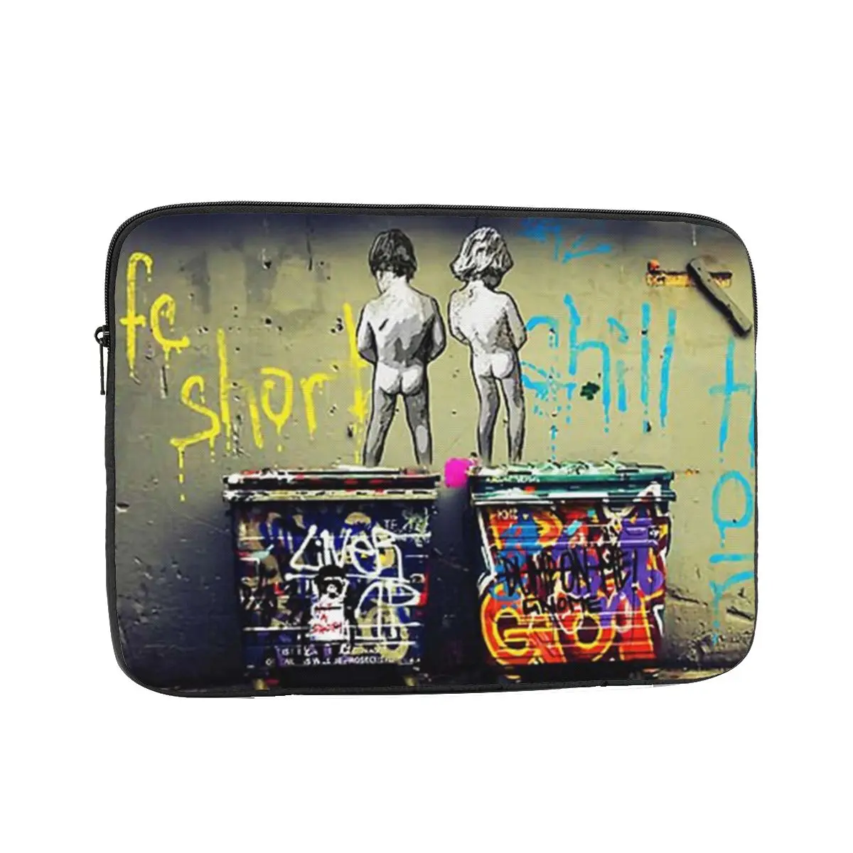 

Shockproof Case 12" 13" 15" 17" Banksy Chill The Duck Out Throw Pillow Epcy3ur1e2z Laptop Liner Sleeve Notebook Sleeve Cover Bag